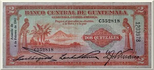 Denominación: 2 Quetzales.